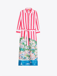 Vilagallo - Coastal Scene Stripe Dress