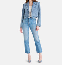 STEVE MADDEN Tarin Denim Blazer in blue - women's jacket - view 5