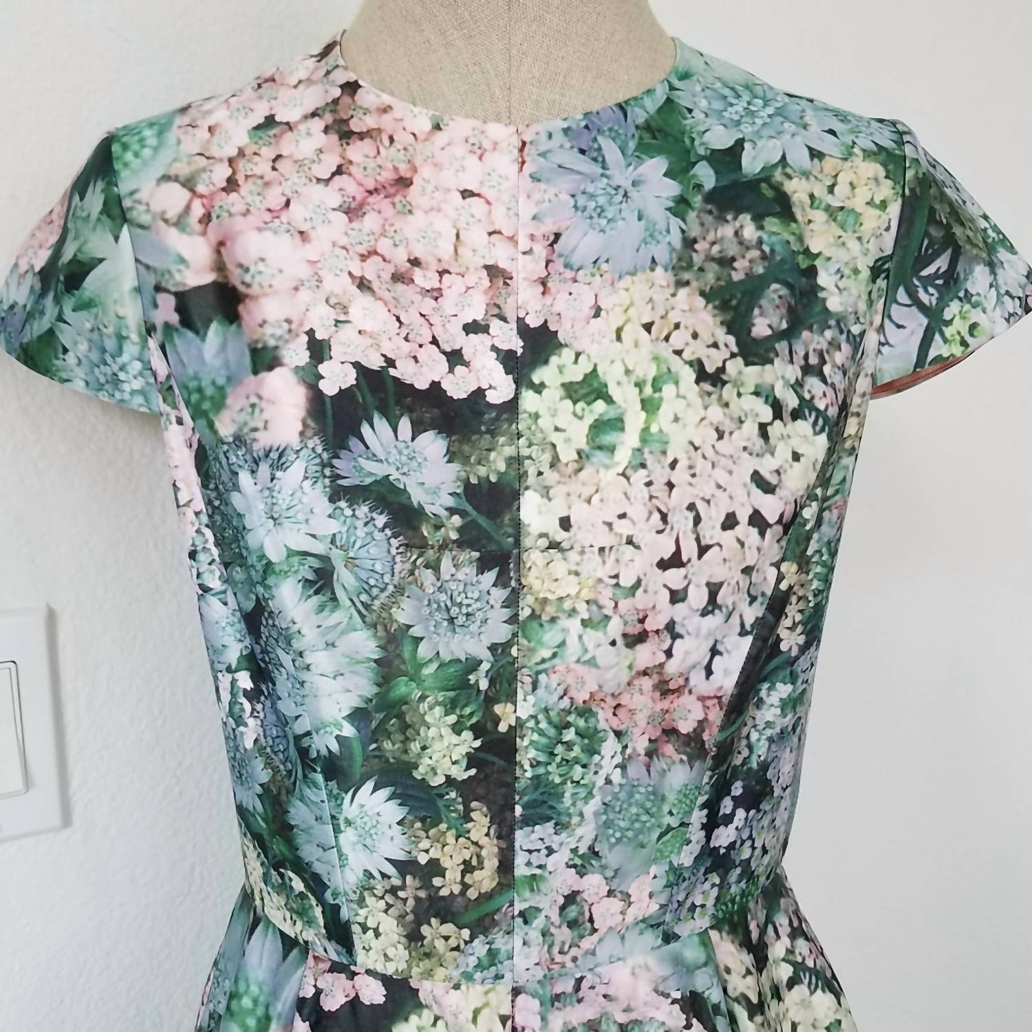 Ted Baker - Pre-loved Dixee Glitch Floral Fit & Flair Dress