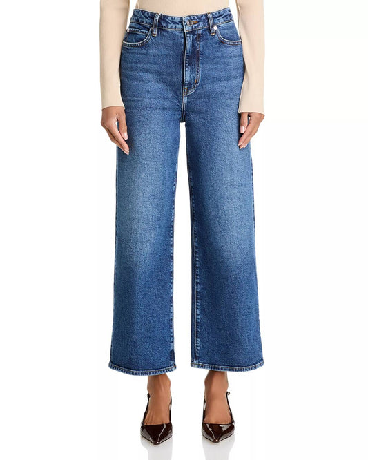 Frame - The Wide High Rise Ankle Wide Leg Jeans