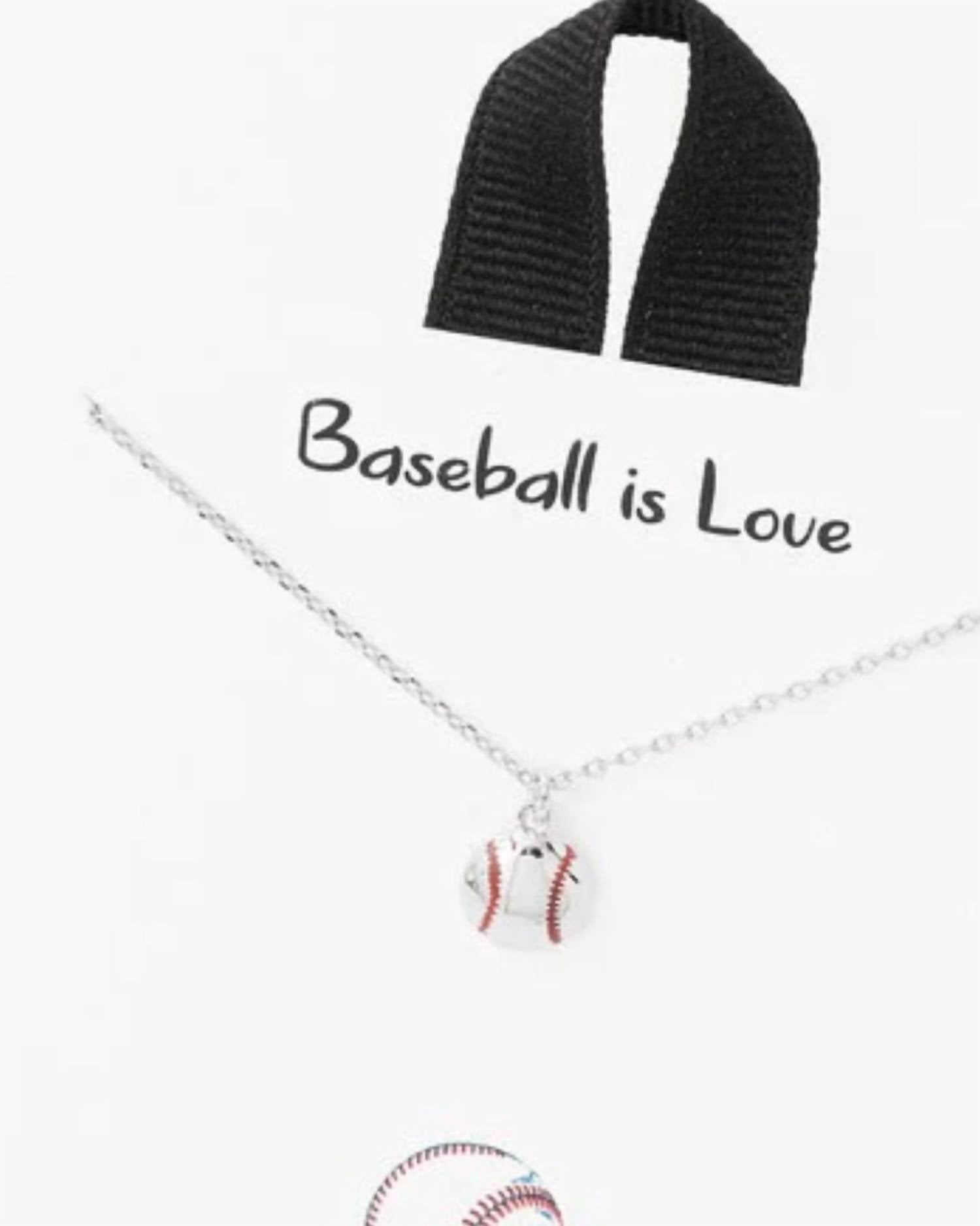 Fame Accessories - Women's Baseball Is Life Necklace