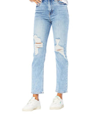 Hidden - Zoey Basic Distressed Mom Jean