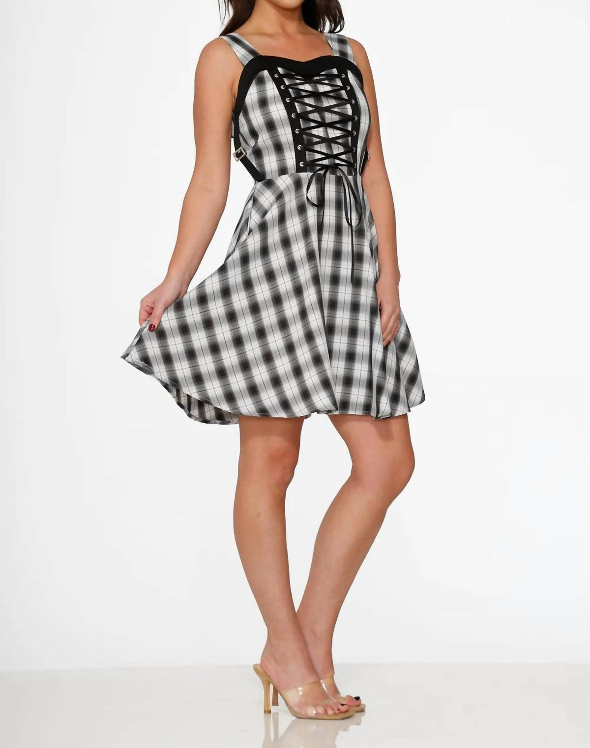 Orchid Bloom - Mini Cotton Swing Dress