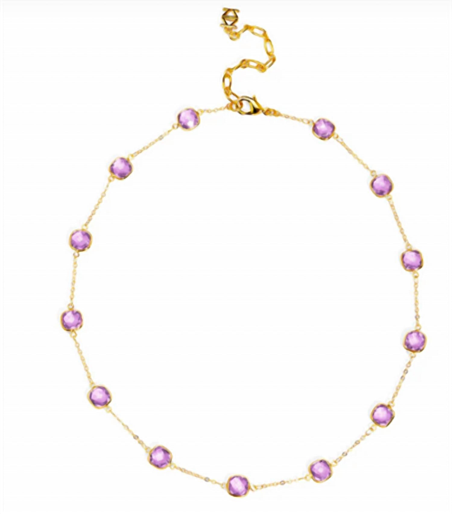Zenzii - Women's Crystal Collar Necklace