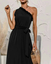 Esley Collection - Date Night One Shoulder Dress