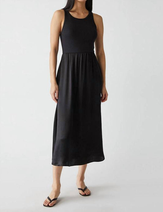 Michael Stars - Bridgette Mixed Fabric Midi Dress