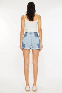 Kancan - Women's Two Tone Denim Short