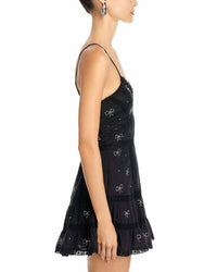 Loveshackfancy - Solbina Crystal Bow Cotton Mini Dress