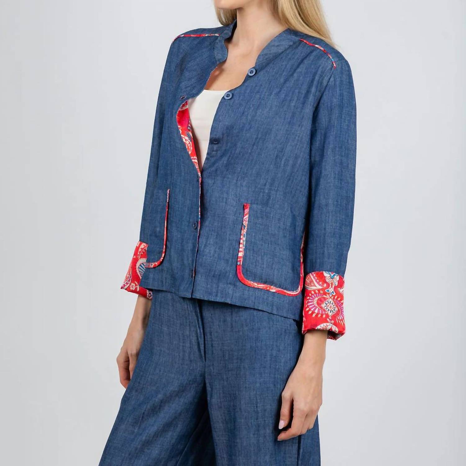 Aldo Martins - Janice Denim Button Front Jacket