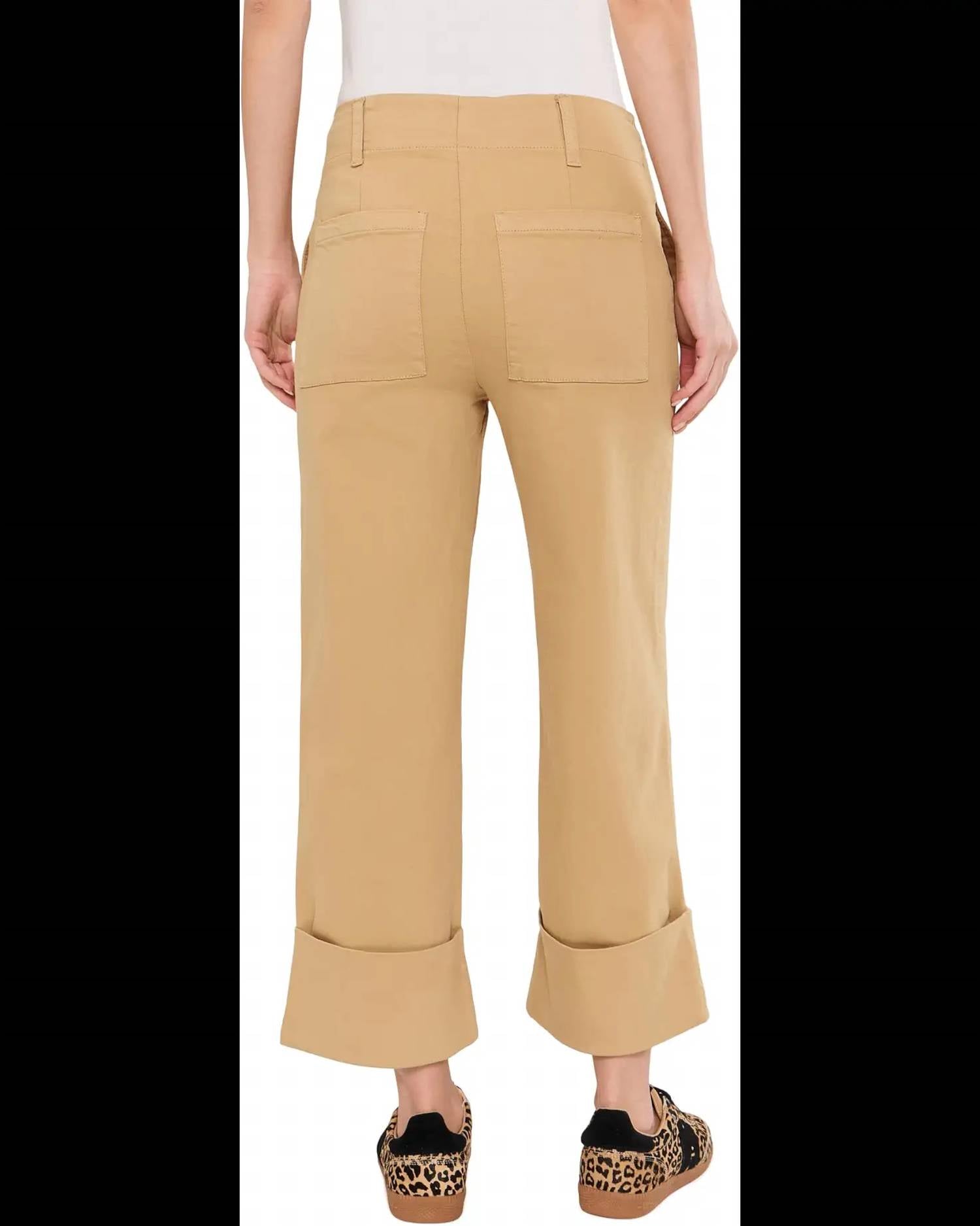 Kut From The Kloth - Sienna High Rise Straight Leg Roll Up Pants