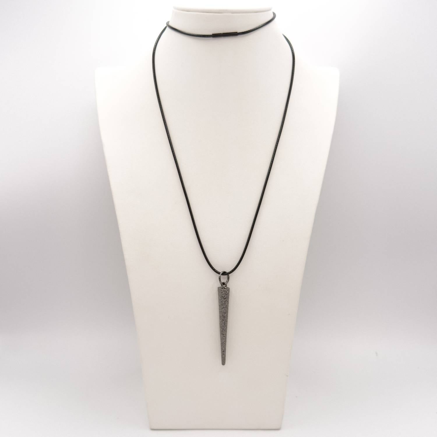 Jagged Halo Jewelry Unisex The Benson Necklace in black - women's item - alternate view