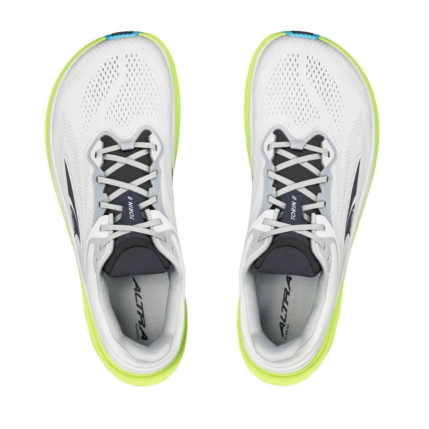 ALTRA Men's Torin 8 Running Shoes in white lime - men's shoe - alternate view