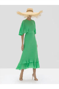 ALEXIS Cateline Midi Dress in kelly green - women's dress