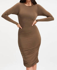 Good American - Slinky Ruched Dress