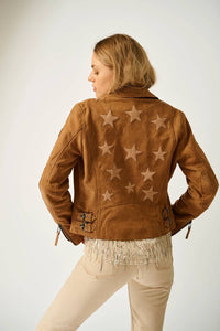 MAURITIUS Misty Jacket in cognac - women's jacket - alternate view