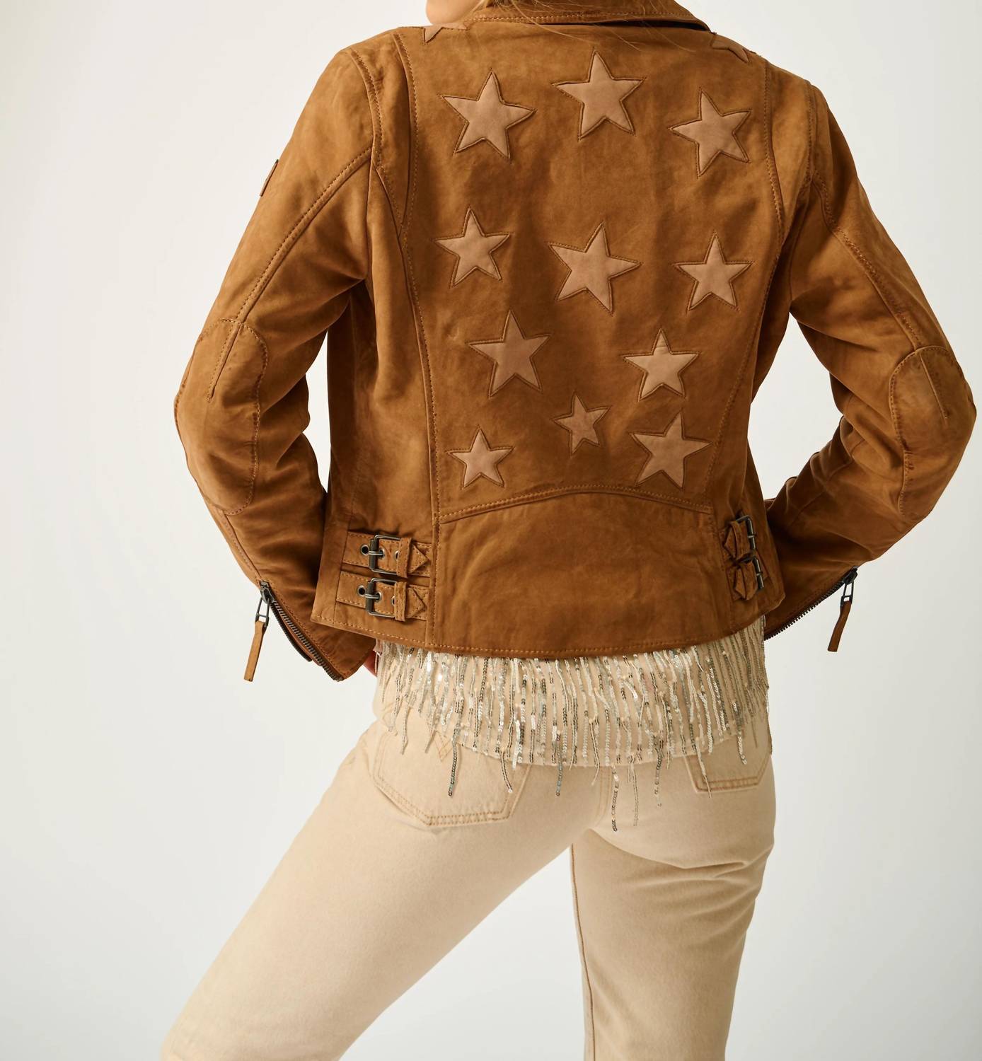 MAURITIUS Misty Jacket in cognac - women's jacket - detail view
