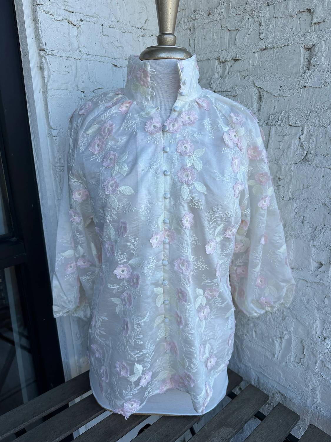 Boho Chic - Women's Embroidered Blouse