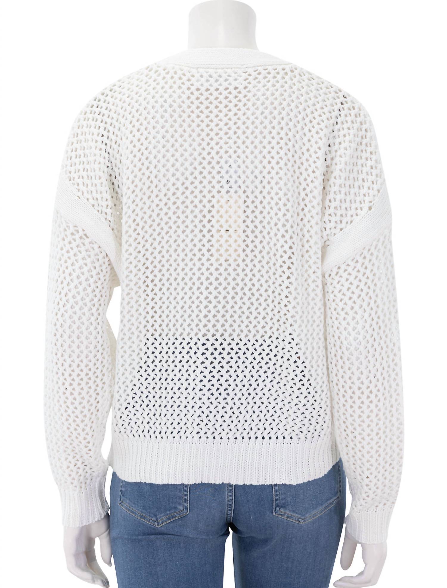 Self Contrast - Maggie Fishnet Cardigan