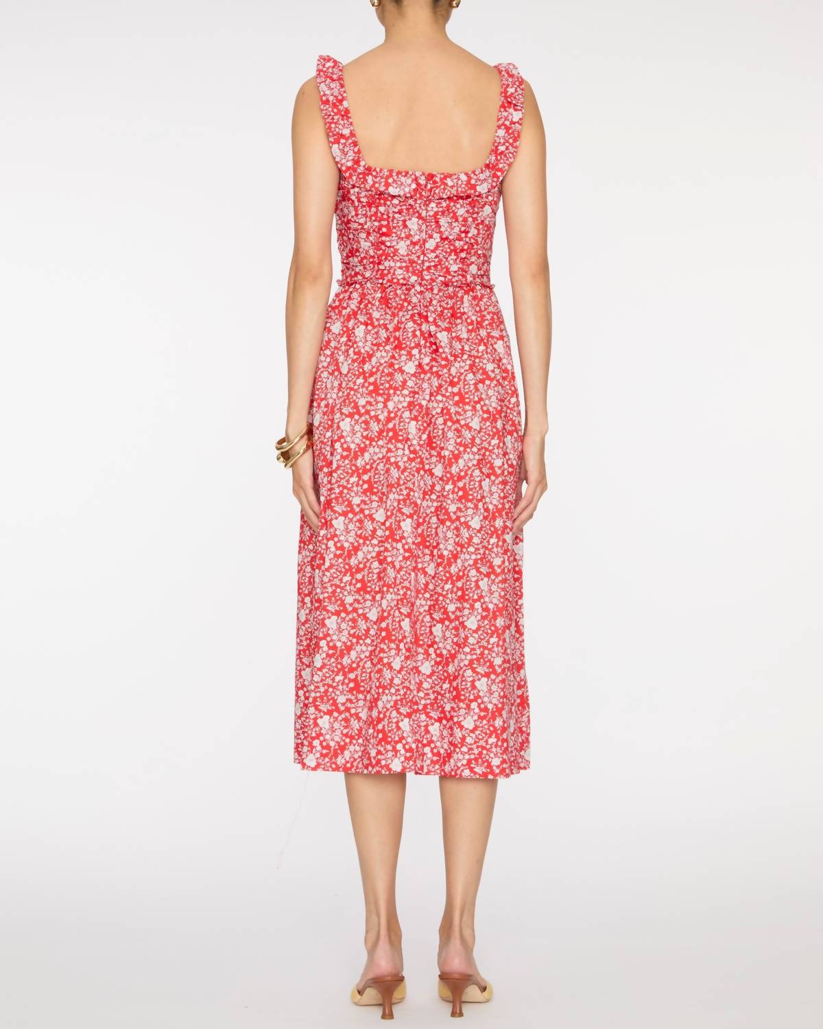 Sea - Lucille Liberty Print Pleated Midi Dress