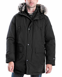 Men's MMK791896 Heavyweight Hooded Snorkel Parka Coat with Bib