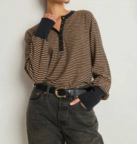 Nation Ltd - Victoria Henley Long Sleeve Sweater