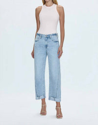 Pistola - Kacey Mid Rise Cuffed Straight Jean