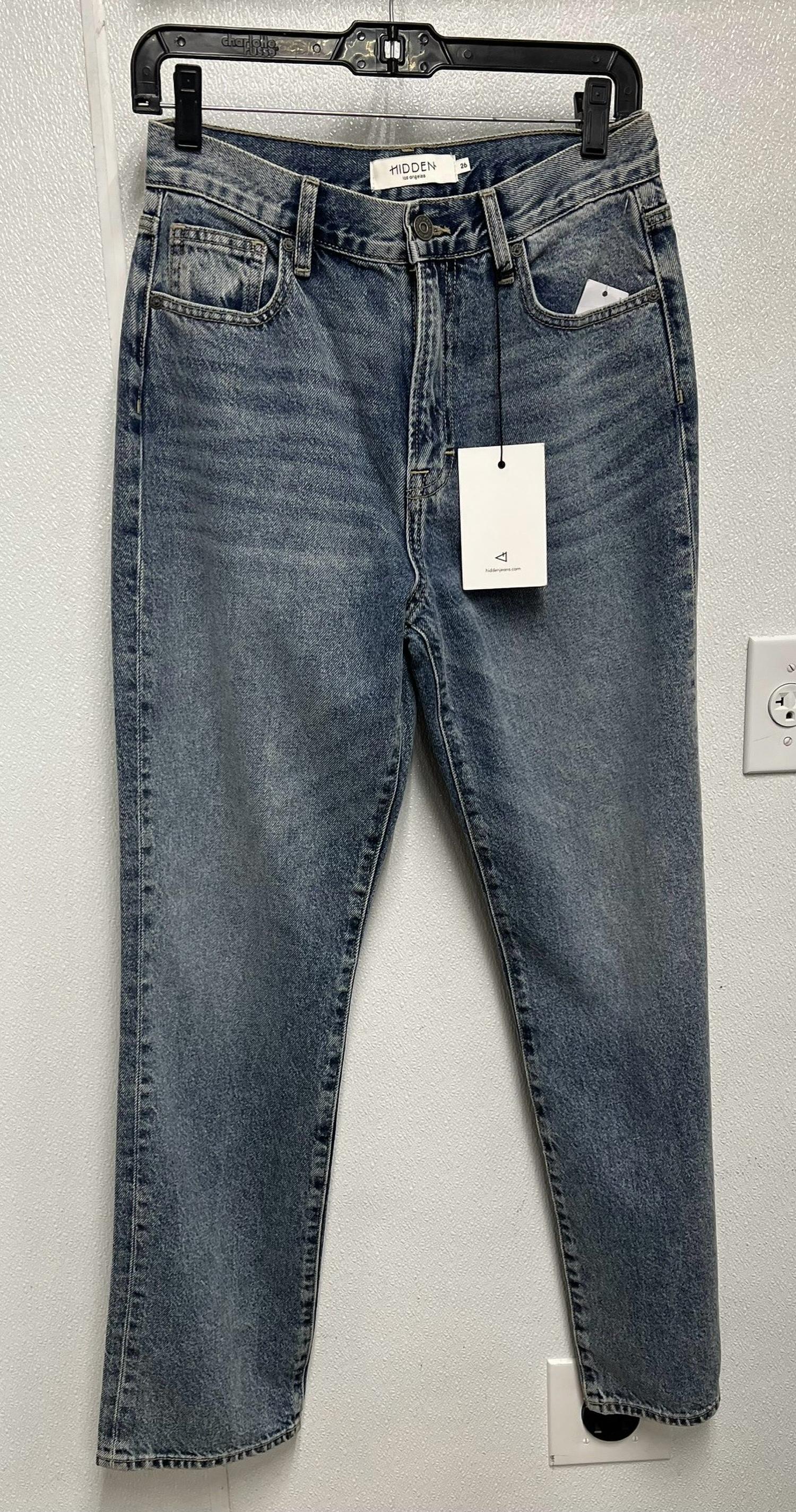 Hidden - Women's Tracey Distressed Relaxed Straight Fit Jean