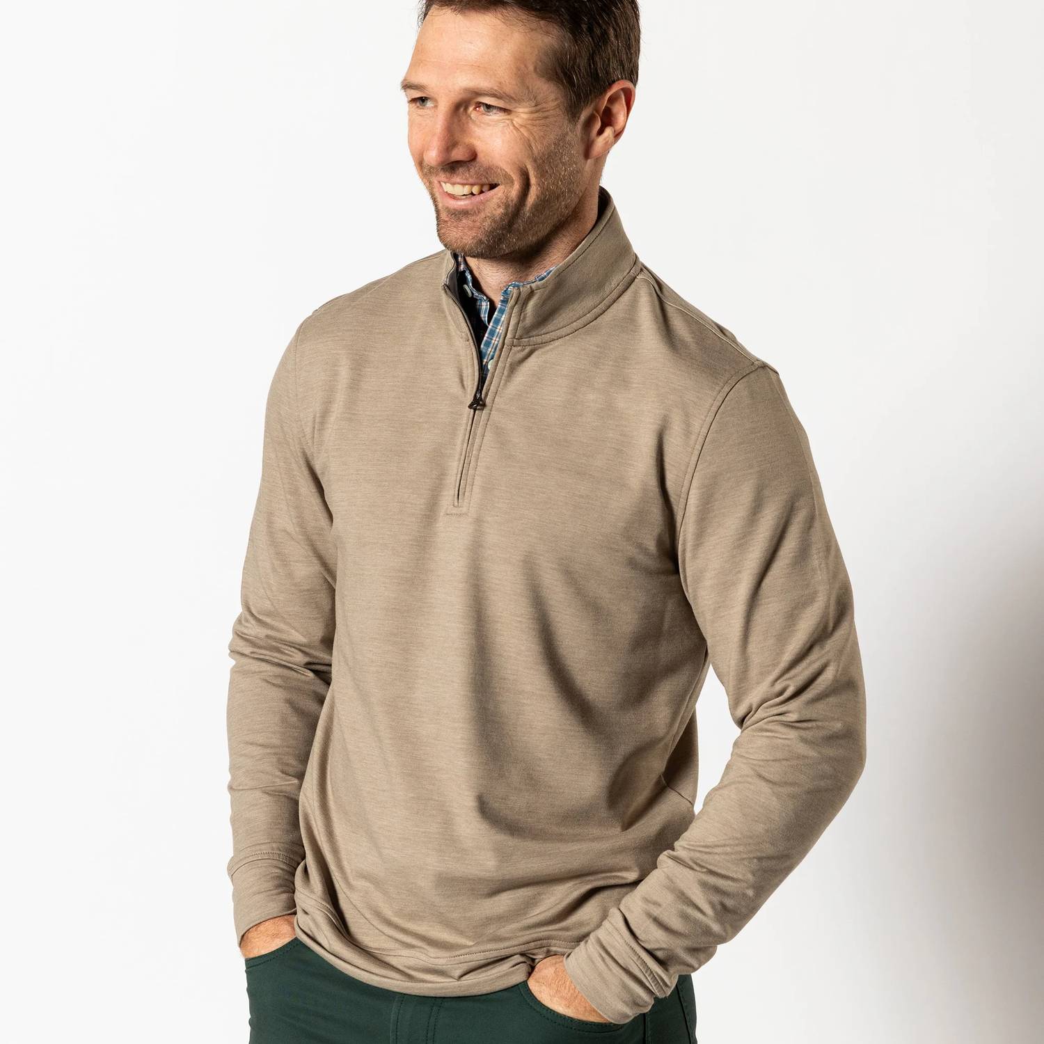 Duck Head - Long Sleeve Performance 1/4 Dunmore Pullover