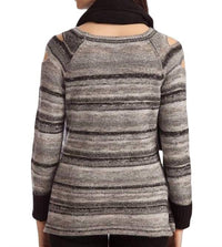 Bethany Striped Sweater W/ Scarf