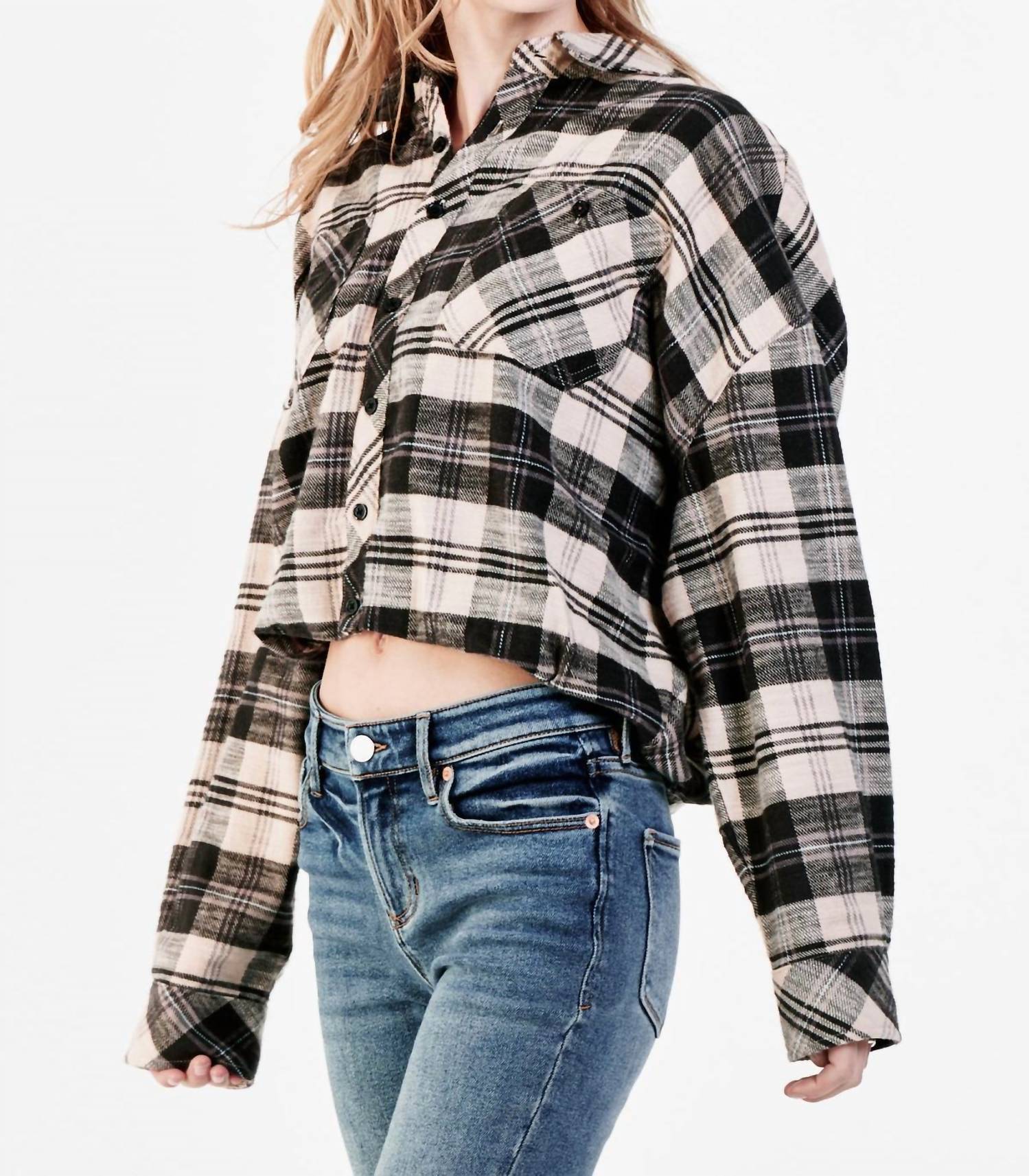 Dear John Denim - Xandra Long Sleeve Plaid Shacket