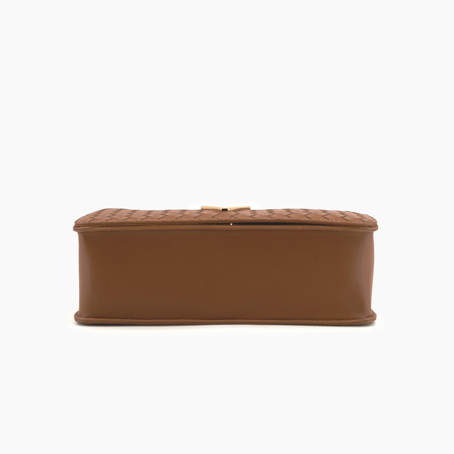 Like Dreams - Women's Haven Flap Vegan Woven Crossbody Bag