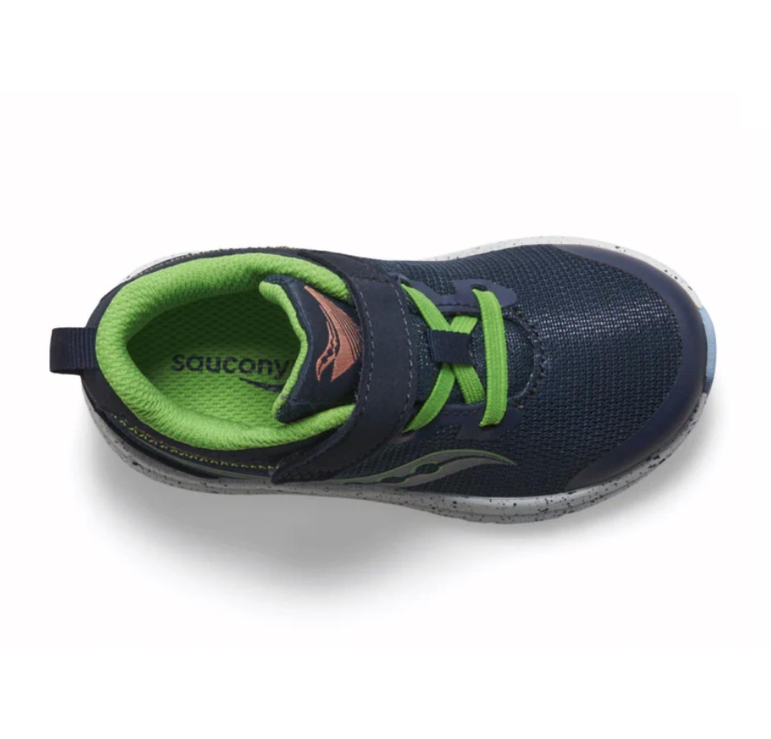 SAUCONY Junior Kid's Kinvara 14 AC Sneakers in navy green - kids' sneaker - view 4