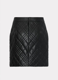 HAILEY QUILTED VEGAN SKIRT