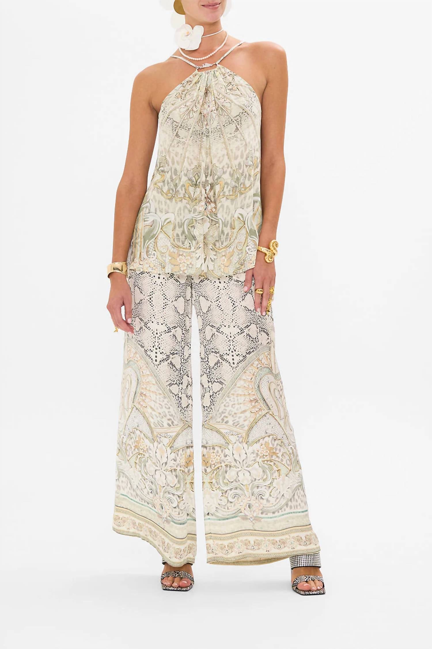 Camilla - Gather Neck Hardware Top