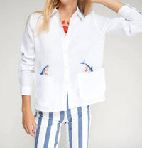 Vilagallo - Embroidered Fish Shirt