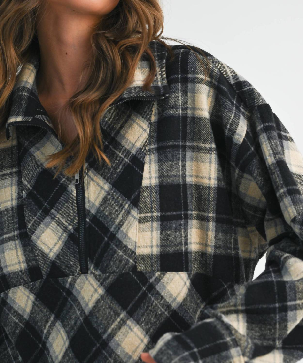 Aemi + Co - Mya Plaid Pullover Top