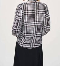 Joseph Ribkoff - Georgia Georgette Plaid Puff Sleeve Top