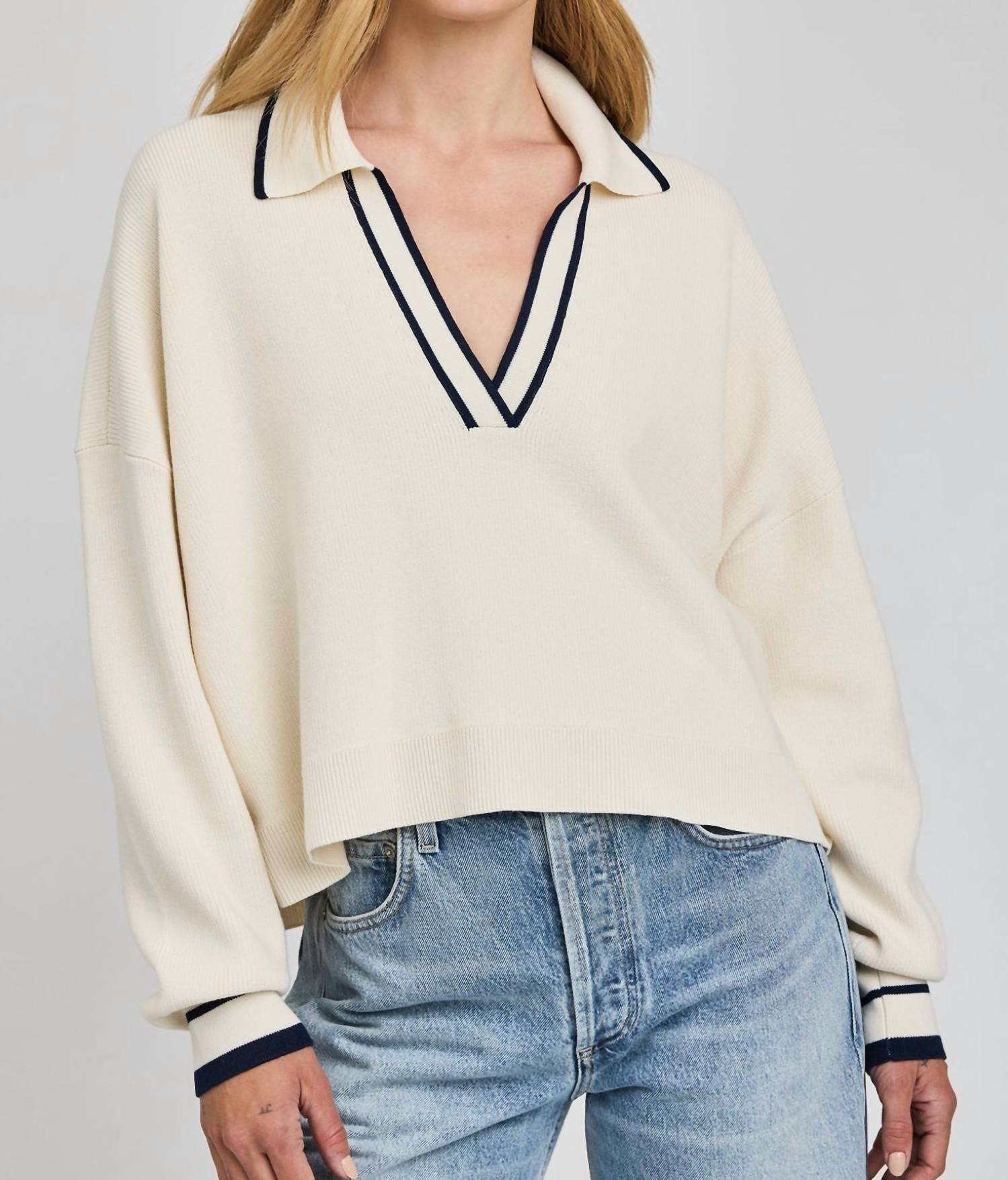 Gentle Fawn Tristan Timeless Knit Sweater in cream - women's sweater