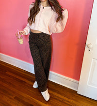 Kimberly C Pretty Knit Zip Up Hoodie Sweater in pink - women's top - alternate view