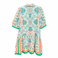 Jade - Flutter Hem Buttons Dress