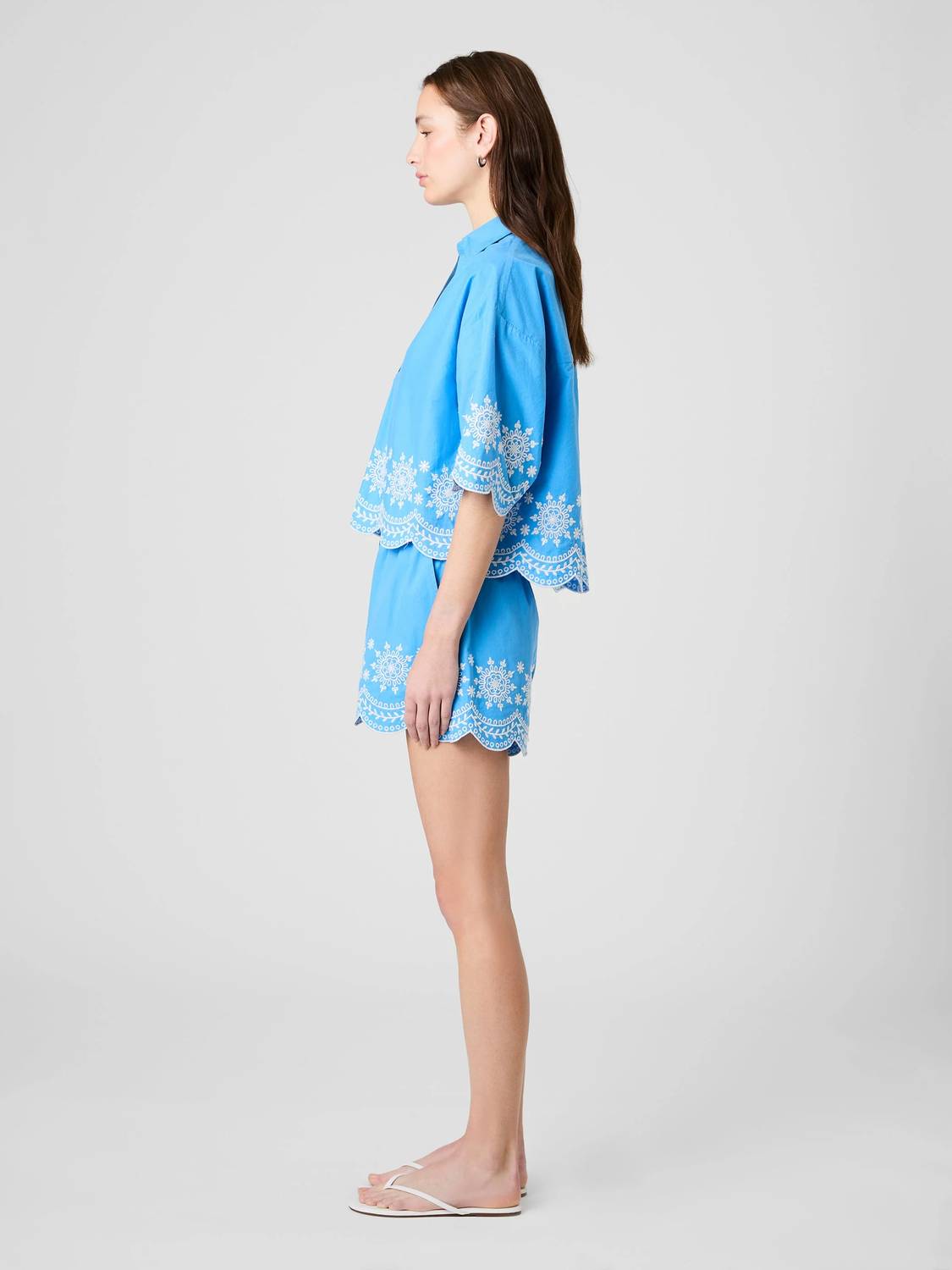 French Connection - Alissa Embroidered Popover Top