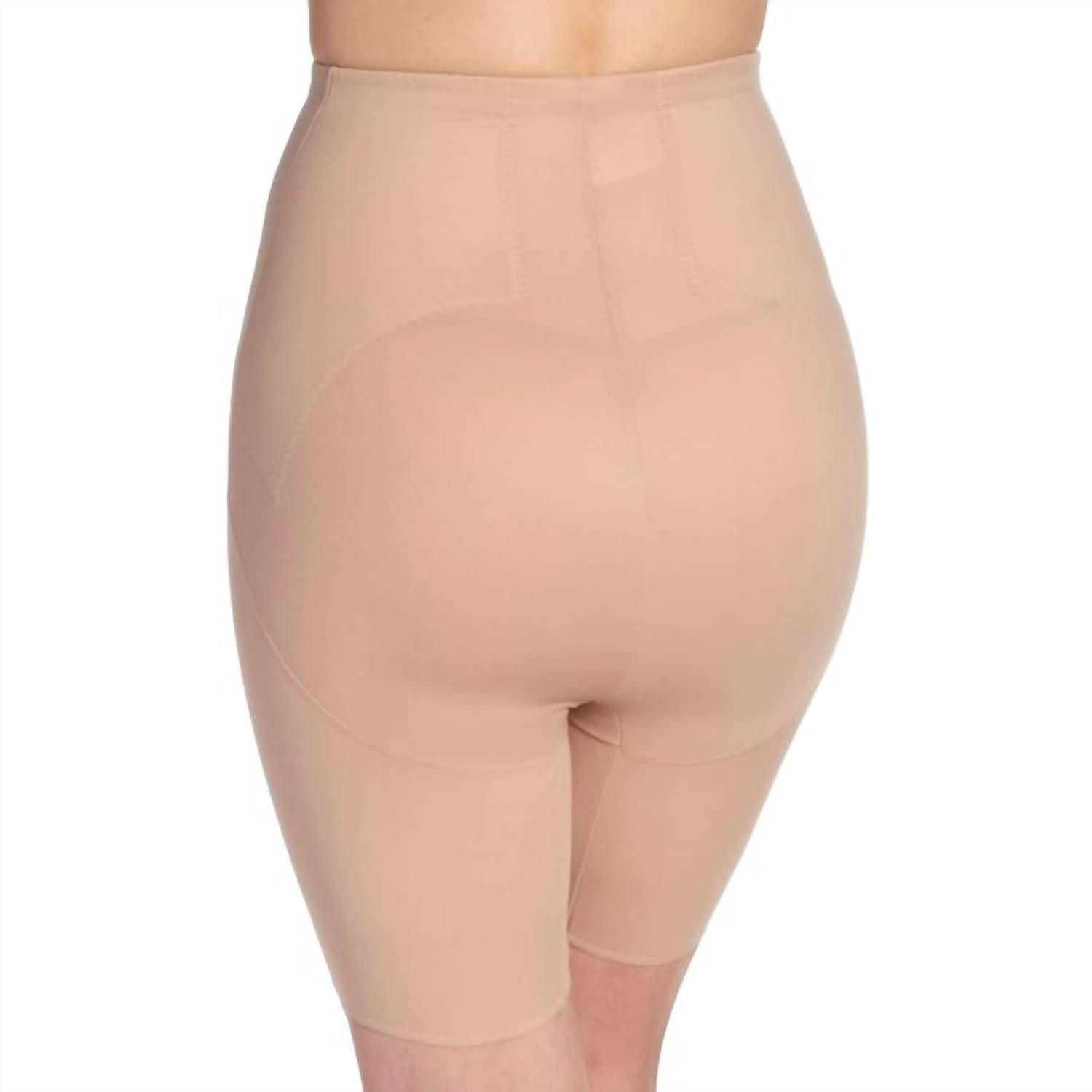 Miraclesuit Flex Fit Hi-waist Thigh Slimmer Shapewear in nude - women's intimate - detail view