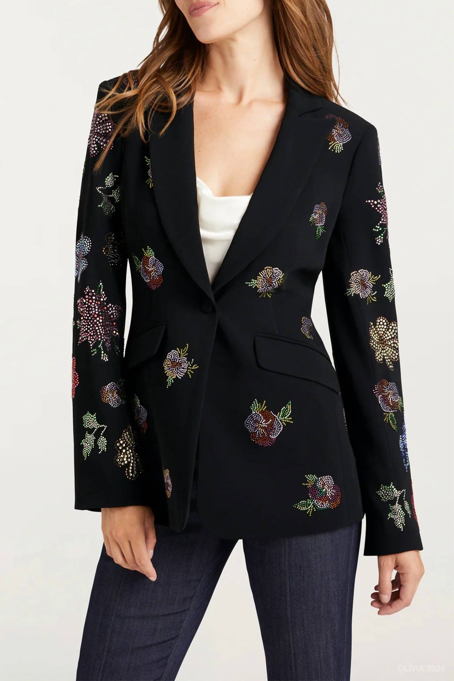 Cinq A Sept - Heatset Pansy Garden Cheyenne Blazer