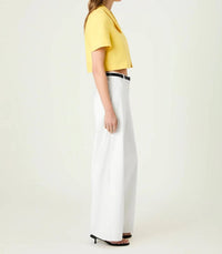 French Connection - Theo Linen Oversized Collar Top