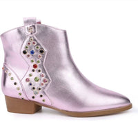 Yosi Samra - Kid's Miss Dallas Metallic Studded Bootie