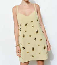 Ina Fashion - Metallic Embellished Mini Dress
