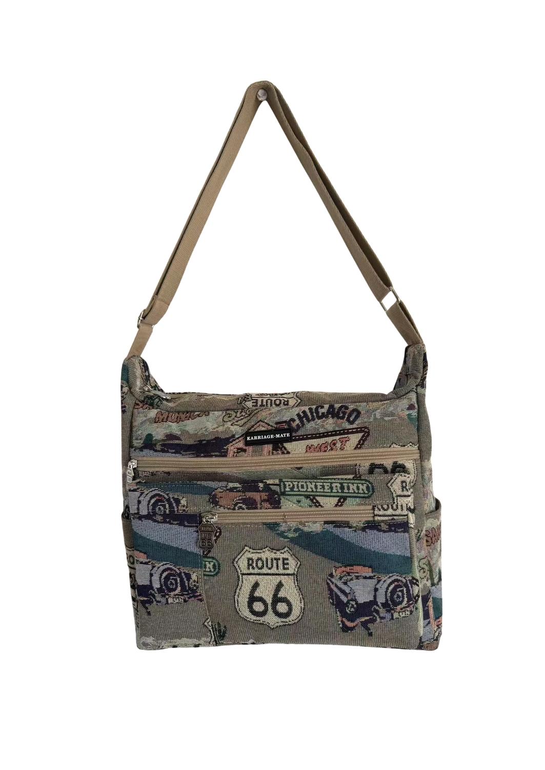 Route 66 - Unisex Tapestry Crossbody Bag