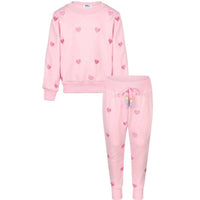 Lola + The Boys - Girls Full Hearts Jogger Set