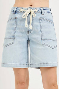 Risen - Sandra Slouchy Denim Drawstring Short