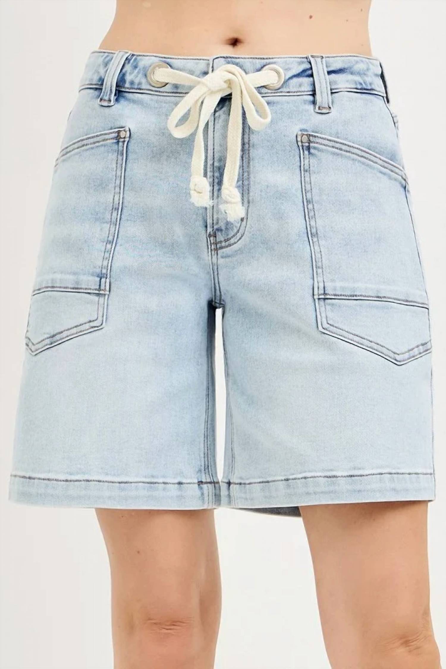 Risen - Sandra Slouchy Denim Drawstring Short